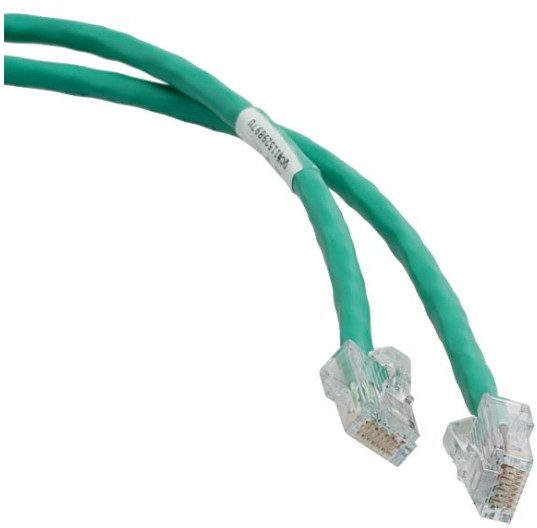 Panduit NetKey, Cat6, 2m cavo di rete Verde U/UTP (UTP)