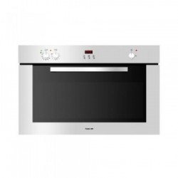 Foster 7193 047 - Forno da Incasso a Gas, Ventilato, Grill Elettrico, Inox Spazzolato, 90 x 60 cm, 91 Litri, Classe A