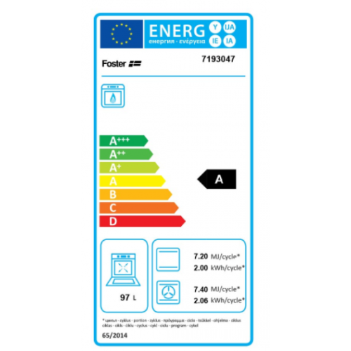 Foster 7193 047 - Forno da Incasso a Gas,...