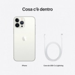 Apple iPhone 13 Pro Max 128GB Argento *ESTENSIONE GARANZIA3 3 ANNI IN PIU' in omaggio*
