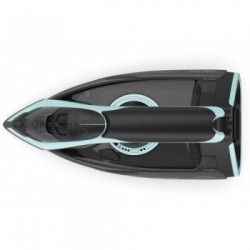 Imetec 9027 Onda F1 - Ferro da Stiro, Piastra ad Onde Scorrevole, 2400 W, Tripla Protezione Anticalcare