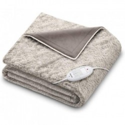 Beurer HD 75 Cosy Nordic - Termocoperta in Morbida Pelliccia Sintetica, 6 Temperature