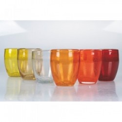 Villa D'Este Home Tivoli 'Acapulco Sunset', Set 6 bicchieri acqua 300 ml, Toni dell' Arancio