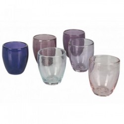 Villa D'Este Home Tivoli 'Acapulco Provence', Set 6 bicchieri acqua 300 ml, Toni del Viola