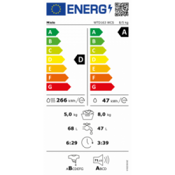 Miele WTD 163 WCS - Lavasciuga PerfectCare, 8+5 Kg, 1500 Giri, Classe D