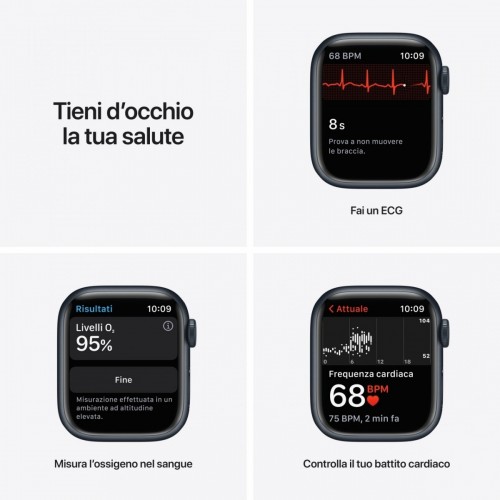 Apple Watch Series 7 GPS, 41mm Cassa in...