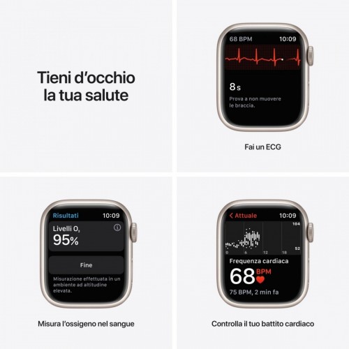Apple Watch Series 7 GPS, 41mm Cassa in...