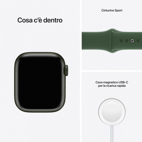 Apple Watch Series 7 GPS, 41mm Cassa in...