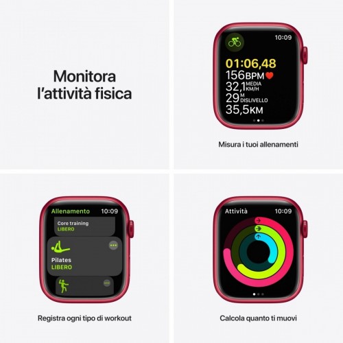 Apple Watch Series 7 GPS, 45mm (PRODUCT)RED...