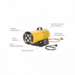 Master BLP 33 M - Generatore di Aria Calda a Gas, 1.000 m3/h, 18 - 33 kW