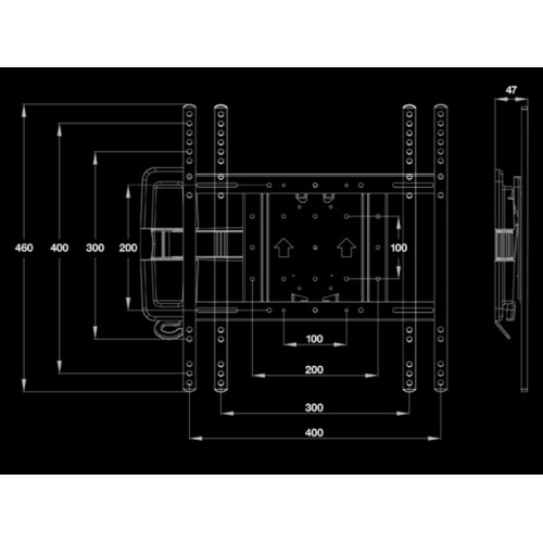Multibrackets 4210 Supporto TV a parete 127 cm...