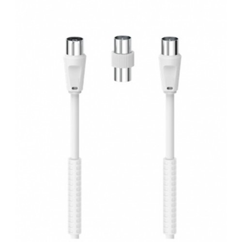 Hama 7205307 cavo coassiale 5 m Bianco