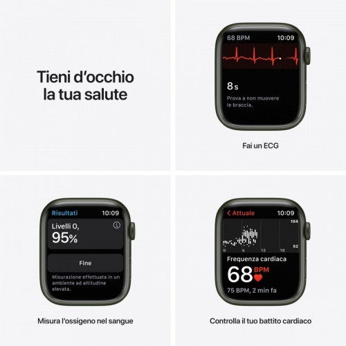 Apple Watch Series 7 GPS, 45mm Cassa in...