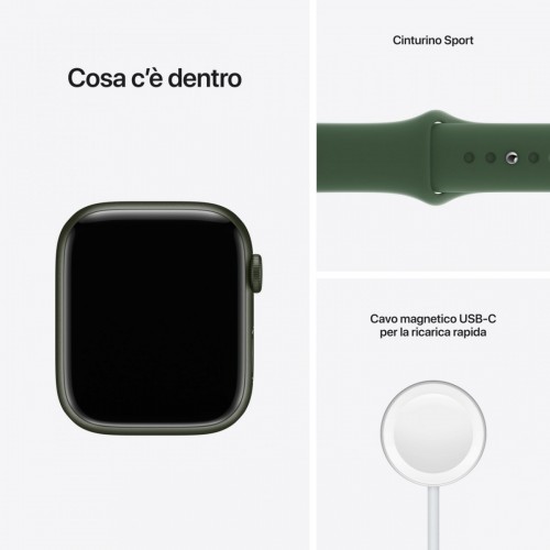 Apple Watch Series 7 GPS, 45mm Cassa in...