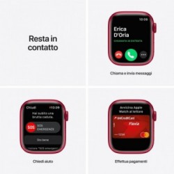 Apple Watch Series 7 GPS, 41mm (PRODUCT)RED Cassa in Alluminio con Sport Band (PRODUCT)RED