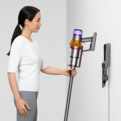 Dyson V15 Detect Absolute - Scopa Elettrica Ricaricabile, Spazzole Laser Slim Fluffy e High Torque, Elevata Filtrazione