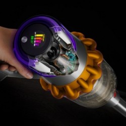 Dyson V15 Detect Absolute - Scopa Elettrica Ricaricabile, Spazzole Laser Slim Fluffy e High Torque, Elevata Filtrazione