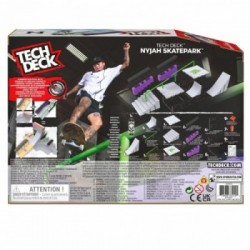 Tech Deck Rampa premium Nyjah Huston con tecnologia X-Connect, personalizzabile e modulabile, mini skate esclusivo