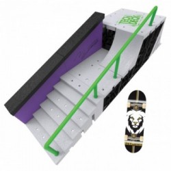 Tech Deck Rampa premium Nyjah Huston con tecnologia X-Connect, personalizzabile e modulabile, mini skate esclusivo