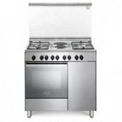 De'Longhi DEMX96 B42 ED - Cucina a Gas, 4 Fornello(i) + 2 Piastre Elettriche, 90 cm, Forno Elettrico, 71 Litri, Classe A