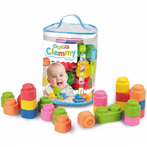 Clementoni 17134 - Baby Clemmy Sacca 48 Mattoncini