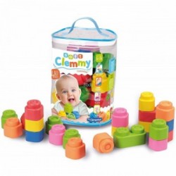 Clementoni 17134 - Baby Clemmy Sacca 48 Mattoncini