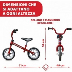 Chicco 17161 - Bicicletta Senza Pedali, Bike per l'Equilibrio con Manubrio e Sellino Regolabili