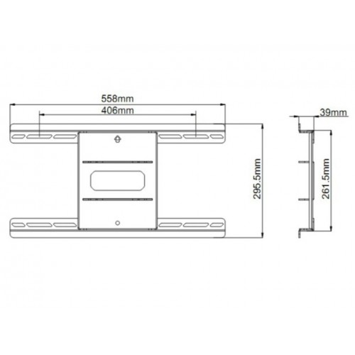 Multibrackets 2616 Supporto TV a parete 2,79 m...