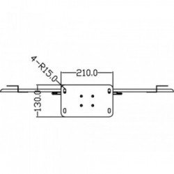 Multibrackets 2425 Supporto per display espositivi 160 cm (63") Nero