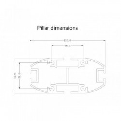Multibrackets 2425 Supporto per display espositivi 160 cm (63") Nero