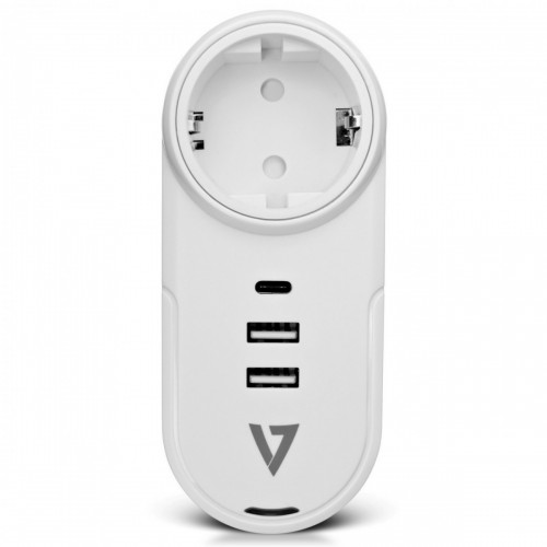 V7 1 presa rotante da viaggio con scaricatore...