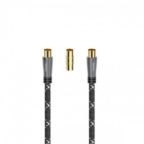 Hama 7205292 cavo coassiale 1,5 m Nero, Oro