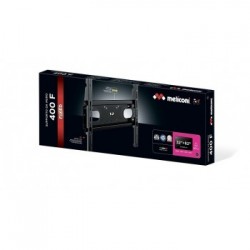 Meliconi SLIM STYLE 400F - Supporto TV 32-80", VESA 200-300-400, Max 60Kg, Nero 