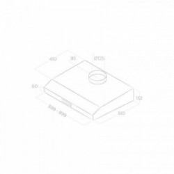 - OUTLET - Elica KREA GFA BL/F/90 - Cappa Filtrante ad Incasso, Nero, 90 cm, D