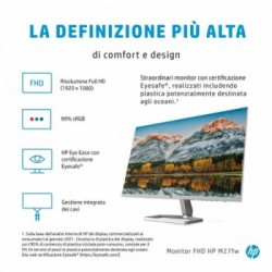 HP M27fw 68,6 cm (27") 1920 x 1080 Pixel Full HD LED Argento