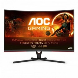 AOC C32G3AE/BK Monitor PC 80 cm (31.5") 1920 x 1080 Pixel Full HD LED Nero, Rosso