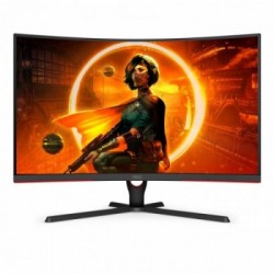 AOC C32G3AE/BK Monitor PC 80 cm (31.5") 1920 x 1080 Pixel Full HD LED Nero, Rosso