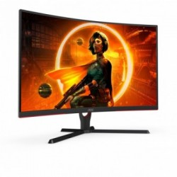 AOC C32G3AE/BK Monitor PC 80 cm (31.5") 1920 x 1080 Pixel Full HD LED Nero, Rosso