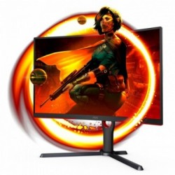 AOC CQ27G3SU/BK Monitor PC 68,6 cm (27") 2560 x 1440 Pixel Quad HD LED Nero, Rosso