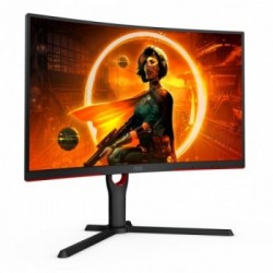 AOC CQ27G3SU/BK Monitor PC 68,6 cm (27") 2560 x 1440 Pixel Quad HD LED Nero, Rosso