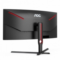 AOC G3 CU34G3S/BK Monitor PC 86,4 cm (34") 3440 x 1440 Pixel UltraWide Quad HD LED Nero, Rosso