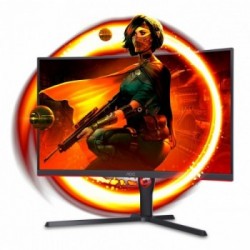 AOC CQ32G3SU/BK Monitor PC 80 cm (31.5") 2560 x 1440 Pixel Quad HD LED Nero, Rosso