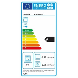 Electrolux ROB3201AOR - Forno Elettrico da Incasso, 72 Litri, Rustico SurroundCook, Pizza, Nero, 60 cm, Classe A