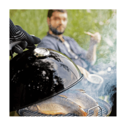 Weber Smokey Mountain Cooker - Barbecue Affumicatore a Carbone, Ø 57cm, Modello 731004, Nero