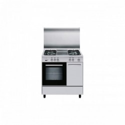 - OUTLET - Glem AER96MI3 - Cucina a Gas, 4 Fornello(i), Forno Elettrico, Acciaio Inossidabile 