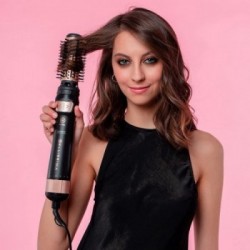 Imetec Bellissima My Pro Revolution BHS4 1100 - Spazzola ad Aria Calda, Rotazione Automatica, 2 Spazzole, Ionizzatore