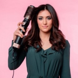 Imetec Bellissima My Pro Revolution BHS4 1100 - Spazzola ad Aria Calda, Rotazione Automatica, 2 Spazzole, Ionizzatore