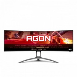 AOC AG493UCX2 Monitor PC 124,5 cm (49") 5120 x 1440 Pixel Quad HD LED Nero, Rosso