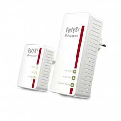 AVM FRITZ!Powerline 540E WLAN Set International 500 Mbit/s Collegamento ethernet LAN Wi-Fi Bianco 2 pezzo(i)