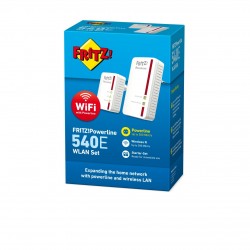 AVM FRITZ!Powerline 540E WLAN Set International 500 Mbit/s Collegamento ethernet LAN Wi-Fi Bianco 2 pezzo(i)